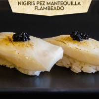 【110A】Pez mantequilla flambeado