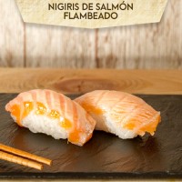 【109A】Salmón flambeado